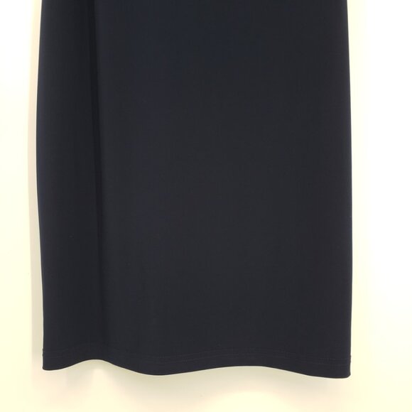 Joseph Ribkoff Embellished Sheath Cocktail Dress 10 Layered Sleeveless Navy Blue - Picture 6 of 14